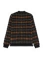 view 2 of 3 Plaid Cardigan in Multi in Army