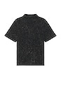 view 2 of 3 Acid Wash Short Sleeve Polo in Black
