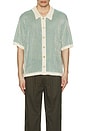 view 4 of 4 Plated Short Sleeve Shirt in Green