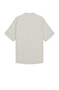 view 2 of 3 Striped Seersucker Short Sleeve Shirt in Grey
