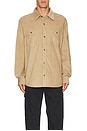 view 4 of 4 Corduroy Long Sleeve Shirt in Camel