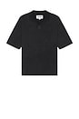 view 1 of 4 Rice Stitch Polo in Black