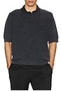 view 3 of 4 Rice Stitch Polo in Black
