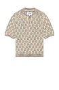 view 1 of 4 Cable Lace Polo in Natural