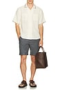 view 5 of 5 Rose Chain Short Sleeve Camp Shirt in Natural