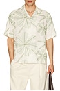 view 1 of 5 Linen Applique Short Sleeve Shirt in Natural