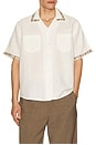 view 1 of 5 Harmony Embroidered Short Sleeve Shirt in White