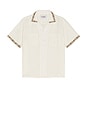 view 4 of 5 Harmony Embroidered Short Sleeve Shirt in White