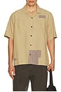 view 1 of 4 Patchwork Short Sleeve Shirt in Natural