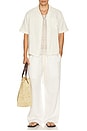 view 3 of 4 Double Cloth Short Sleeve Shirt in Natural