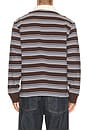 view 2 of 5 Mini Stripe Long Sleeve Rugby in Brown