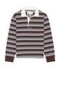 view 5 of 5 Mini Stripe Long Sleeve Rugby in Brown