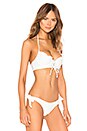 view 2 of 4 TOP BIKINI CON AROS SWEET ROSE in White