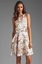 view 1 of 6 Floral Overlay Dress in White