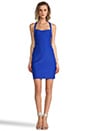 view 2 of 5 Bonded Fitted Dress in Bright Blue