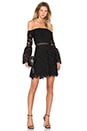 view 1 of 4 Wild Flower Lace Mini Dress in Black