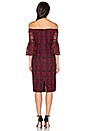 view 3 of 4 Lace Off The Shoulder Dress in Red