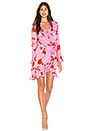 view 1 of 3 Malibu Ruffle Mini Dress in Pink Poppy