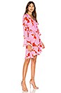 view 2 of 3 Malibu Ruffle Mini Dress in Pink Poppy