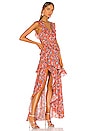 view 2 of 4 Savannah Tiered Maxi Dress in Orange Multi