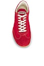 view 5 of 7 X Golf Le Fleur 1908 Coach Jogger Sneaker in High Risk Red, Salsa, & Tan