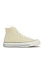 view 1 of 6 Chuck 70 No Waste Canvas HI in Lemon Drop, Egret, & Black