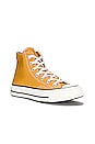 view 2 of 6 Chuck 70 Canvas High Tops in Sunflower, Black, & Egret