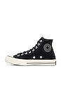view 5 of 7 Chuck 70 Suede in Black & Egret