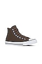 view 2 of 6 Chuck Taylor All Star Seasonal Color Leather Hi Tops in Engine Smoke, Squirmy Worm, White