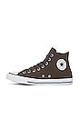 view 5 of 6 Chuck Taylor All Star Seasonal Color Leather Hi Tops in Engine Smoke, Squirmy Worm, White