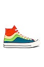 view 1 of 6 SNEAKERS HAUTES CHUCK 70 NATIONAL PARKS in Bright Poppy, Citron Pulse & Bold Wasabi