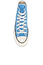view 4 of 6 Chuck 70 Hi in University Blue in University Blue, Egret, & Black