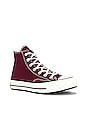 view 2 of 6 SNEAKERS HAUTES CHUCK 70 HI in Deep Bordeaux, Egret, & Black