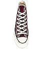view 4 of 6 SNEAKERS HAUTES CHUCK 70 HI in Deep Bordeaux, Egret, & Black