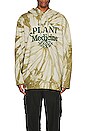 view 3 of 3 SWEAT À CAPUCHE PLANT MEDICINE in Botanical Tie Dye Green
