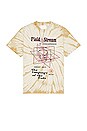 view 1 of 3 Field Stream T-Shirt in Botanical Tie Dye Green