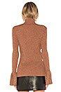 view 3 of 5 PULL PLISSÉ METALLIC in Bois De Rose