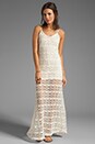 view 2 of 6 Spanish Lace Spaghetti Strap Maxi Dress in Muslin