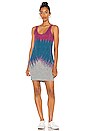 view 1 of 4 Triblend Rib Double Scoop Mini Tank Dress in Sunset Dye