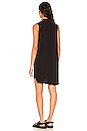 view 3 of 3 Sleeveless Button Down Shirttail Dress in True Black