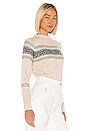 view 2 of 4 Fair Isle Mock Neck Pullover Sweater in Natural