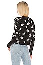 view 3 of 5 PULL ÉTOILE STAR INTARSIA in Black & Silver Stars