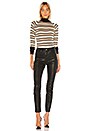 view 4 of 4 PULL COL ROULÉ in Black & Gold Stripes
