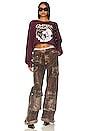 view 4 of 4 T-SHIRT GRATEFUL DEAD DESERT SKELETON in Wine Red