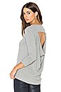view 1 of 5 Open Back Drape Back Top in Grey