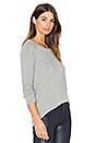 view 3 of 5 Open Back Drape Back Top in Grey
