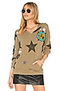 view 1 of 4 SUDADERA STAR PATCH in Earth