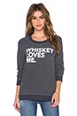 view 1 of 3 Whiskey Loves Me Sweatshirt in Black