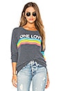 view 1 of 4 One Love Rainbow Sweatshirt in Avalon