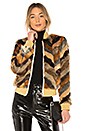 view 1 of 4 Faux Fur Jacket in Calico